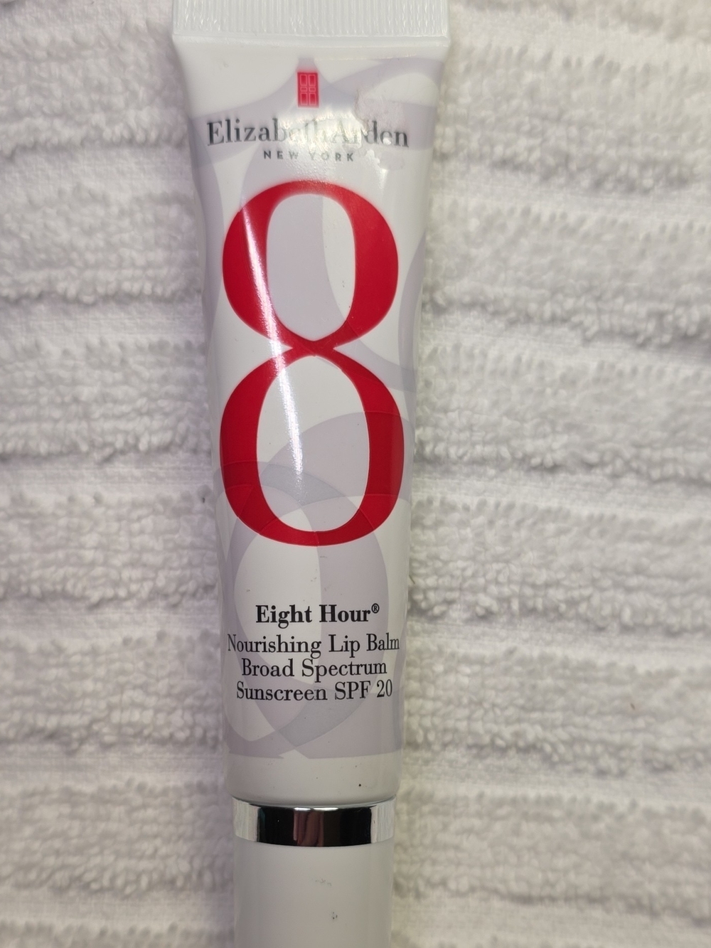 Elizabeth Arden White Tube Lip Balm with Red Graphic